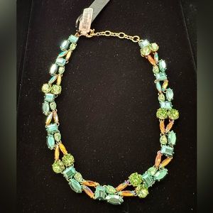 NWT J Crew Multi Colored Crystal Necklace